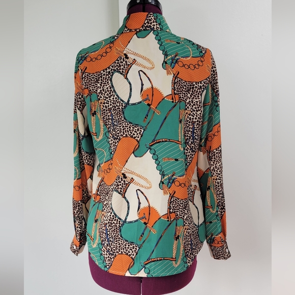 Beulah multi print blouse - Picture 3 of 10